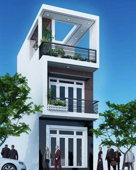 Nhà mẫu 1 trệt, 1 lửng, 1 lầu và sân thượng là lựa chọn phổ biến trong các công trình hiện nay.