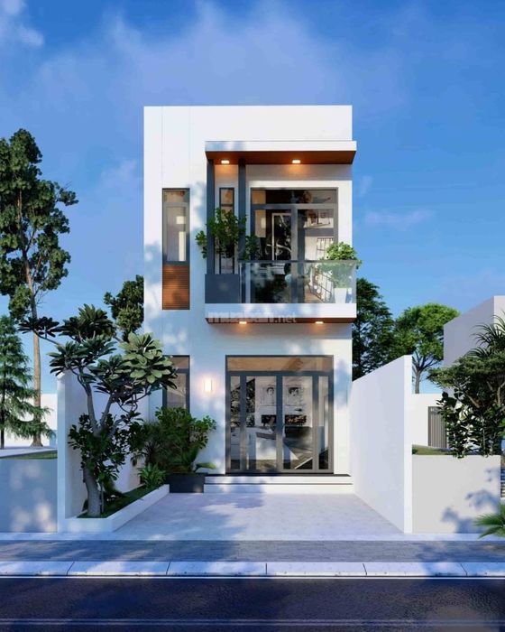 Mẫu nhà 1 trệt 1 lầu 1 sân thượng với diện tích 4x12m mái bằng là lựa chọn phổ biến nhất.