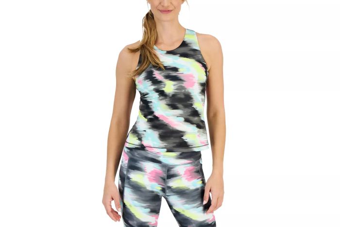ID Ideology Women's Printed Shelf Bra Tank Top