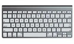 A MacBook keyboard.