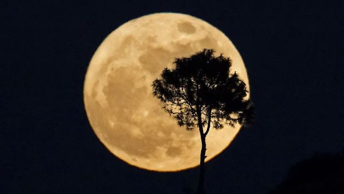 Supermoon over Myanmar