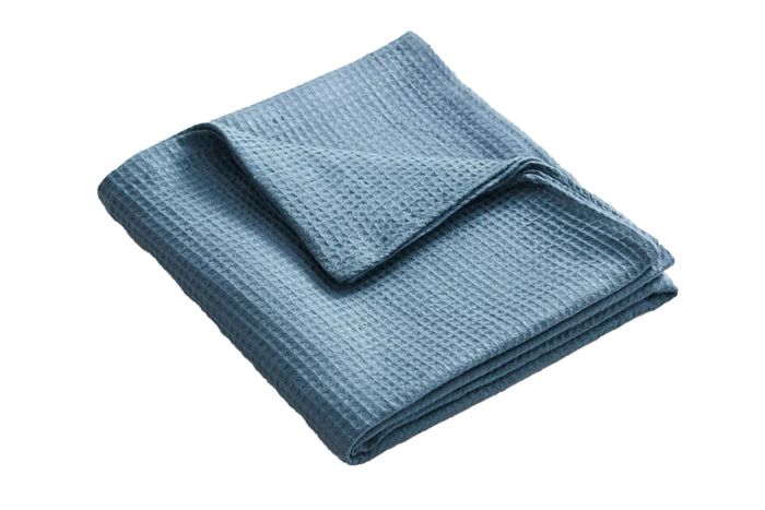 Petrol 100% French Flax Linen Waffle Bath Towel