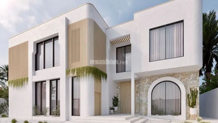 Mẫu 6: Biệt thự phong cách Địa Trung Hải, sang trọng và đầy ấn tượng với thiết kế tinh tế