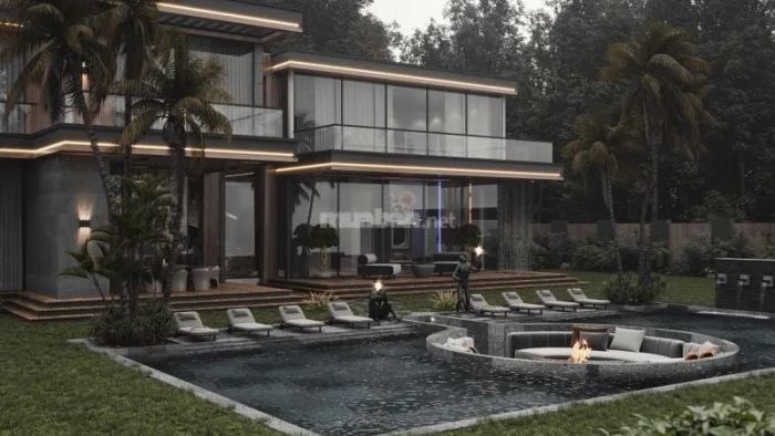 Mẫu 21: Biệt thự với sân vườn xanh tươi và hồ bơi thư giãn, tạo không gian sống lý tưởng