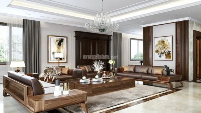 Các màu sắc trung tính như trắng, nâu, xám đang là xu hướng lựa chọn phổ biến trong thiết kế biệt thự hiện nay.