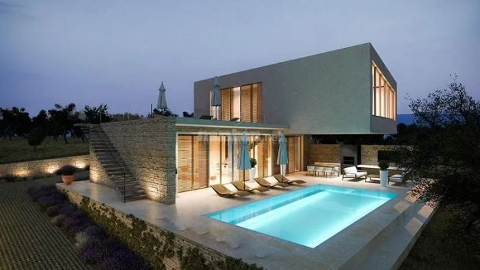 Các biệt thự thường được thiết kế theo phong cách mở, giúp kết nối chặt chẽ với thiên nhiên xung quanh.