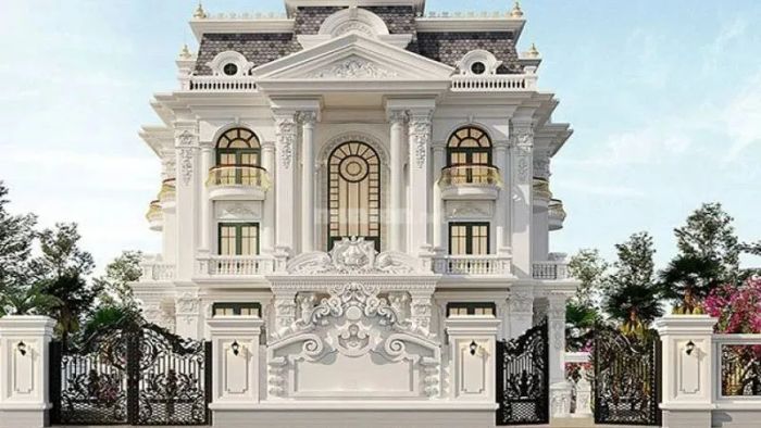 Biệt thự mang phong cách cổ điển luôn toát lên vẻ sang trọng, quý phái.