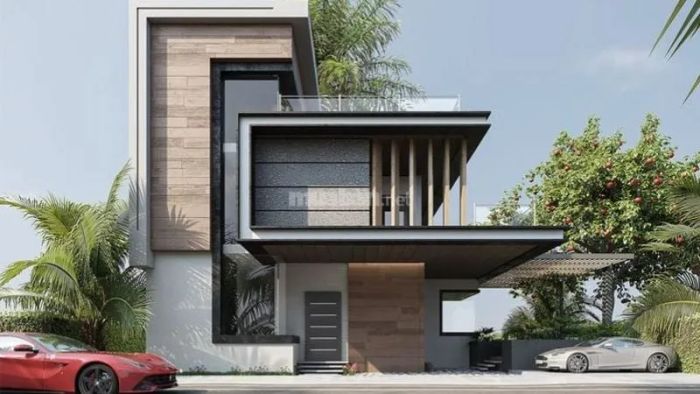 Mẫu 15: Biệt thự sở hữu thiết kế độc đáo, hiện đại, mang lại vẻ đẹp cuốn hút