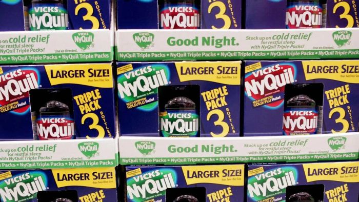NyQuil and Robitussin