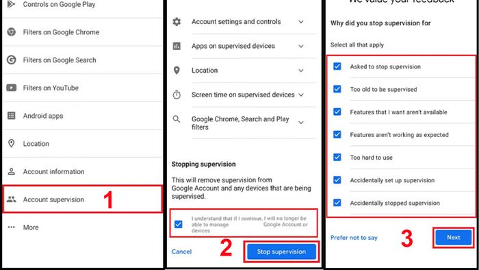 Hướng dẫn tắt Family Link - Bước 1