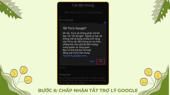 Hướng dẫn tắt trợ lý ảo Google Assistant - Bước 6