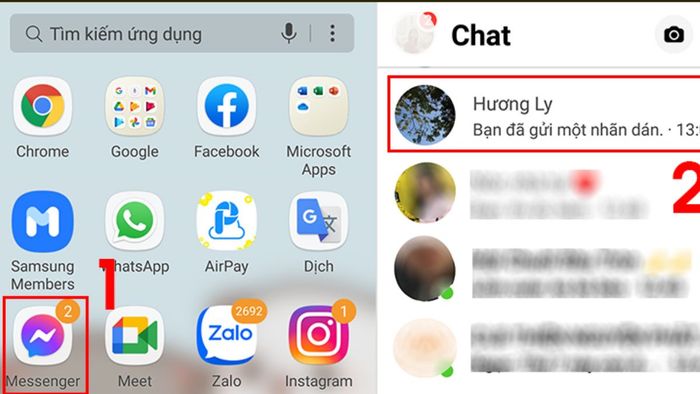 hướng dẫn cách tạo nhãn dán trên Messenger khi chưa tạo Avatar Facebook - bước 1