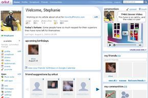 Orkut personal homepage.