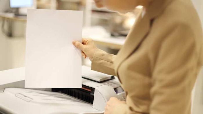 Office equipment is designed to accommodate a specific paper size.