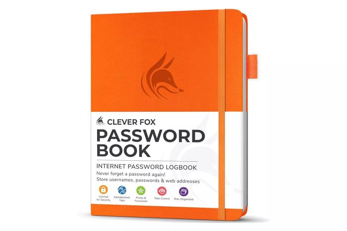 Clever Fox Password Book