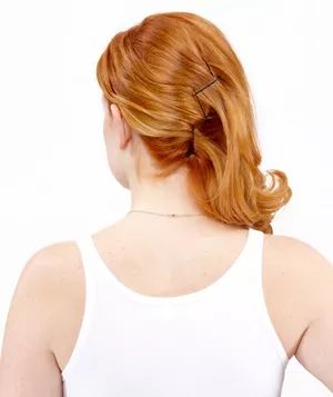 Step 2 of the Simple French Twist