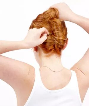 Step 4 of the Simple French Twist
