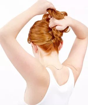 Step 3 of the Simple French Twist