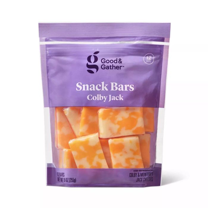 Colby jack cheese snacks
