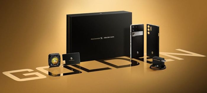 Bộ quà tặng đi kèm Red Magic 10 Pro Golden Saga Limited Edition