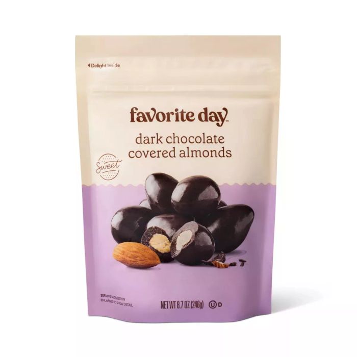 Dark chocolate almonds are a delightful blend of rich, smooth dark chocolate and crunchy almonds, making for an irresistible snack.