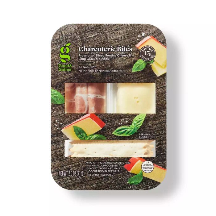 Prosciutto and cheese snack