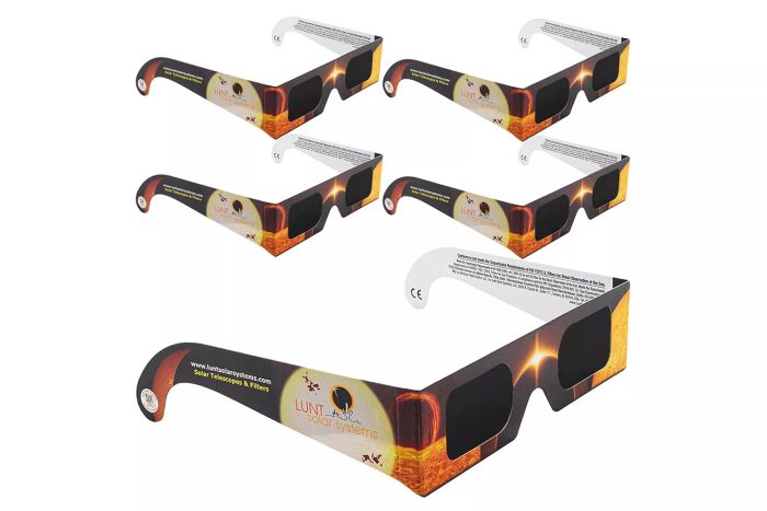LUNT SOLAR Premium Eclipse Glasses - 5 Pack