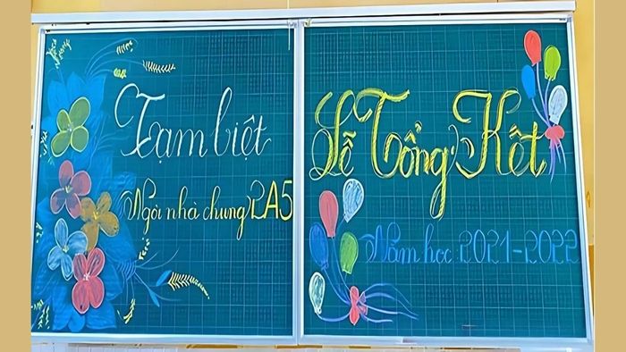Mẫu thiết kế bảng họp phụ huynh đẹp mắt