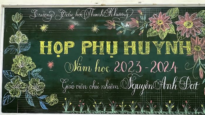 Ý tưởng trang trí bảng họp phụ huynh đơn giản