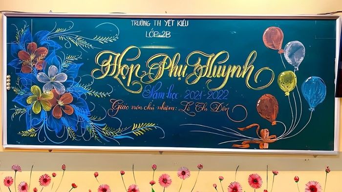 Tổng hợp những mẫu trang trí bảng họp phụ huynh đẹp mắt