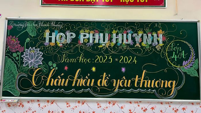 Ý tưởng trang trí bảng họp phụ huynh