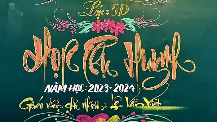 Trang trí bảng họp phụ huynh vào đầu năm học