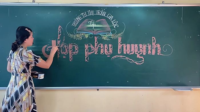 Trang trí bảng họp phụ huynh cho cuối năm học