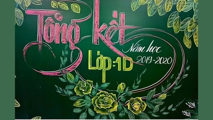 Trang trí bảng cho buổi họp phụ huynh vào dịp cuối năm học