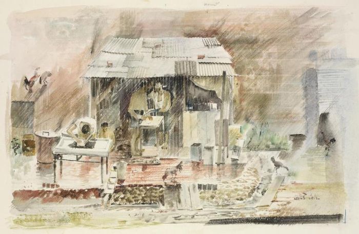 File: Burma- Japanese Prisoners-of-war in the Cookhouse, Pegu Prison Art.IWMARTLD5849.jpg