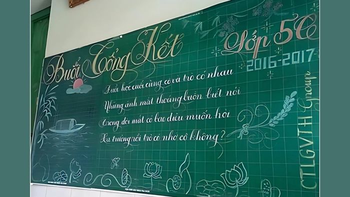 Trang trí bảng lớp học cho buổi họp phụ huynh