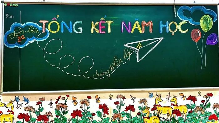 Trang trí bảng họp phụ huynh đơn giản nhưng đầy tinh tế