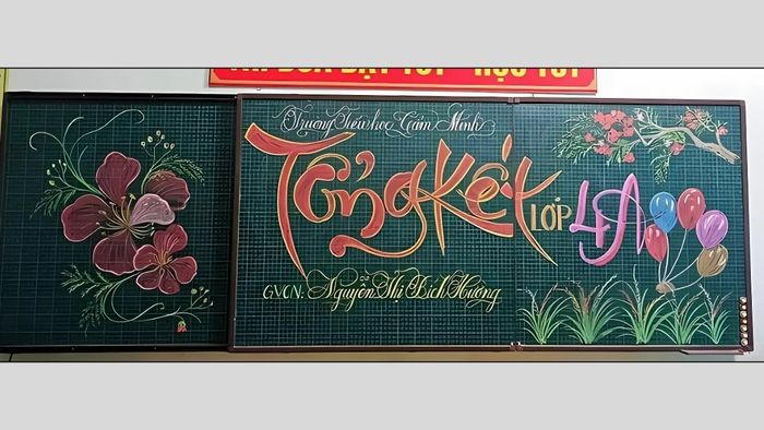 Trang trí bảng họp phụ huynh vào dịp cuối năm đầy ý nghĩa và ấm áp