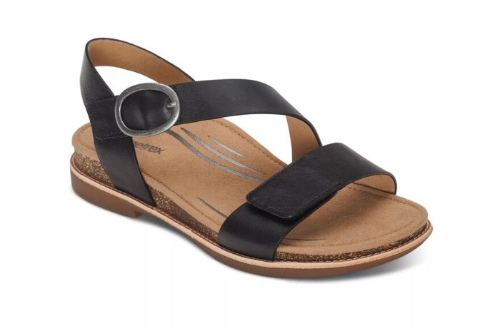 Aetrex Tamara Asymmetrical Quarter Strap Sandal