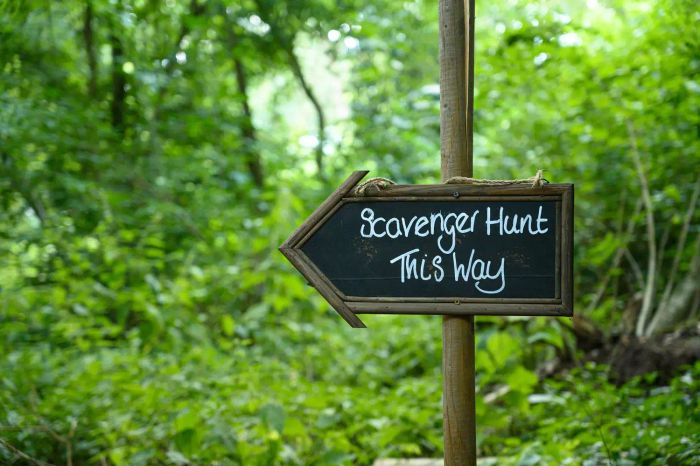 Scavenger Hunt Sign