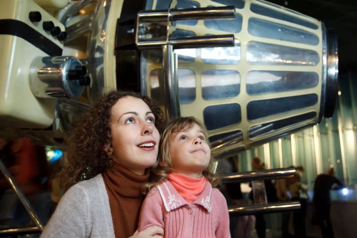 Family at the Aeronautics Museum