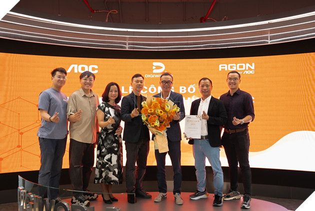 Digiworld và AOC chính thức hợp tác, trở thành đối tác phân phối màn hình lớn nhất thế giới tại Việt Nam.