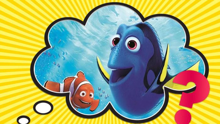 Dory and Marlin from Finding Nemo (2003).