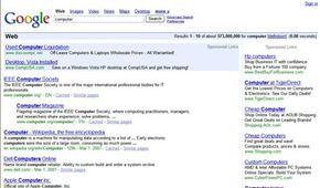 A Google search page screenshot.