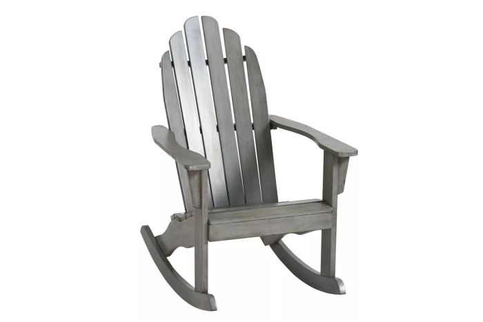 World Market Acacia Wood Adirondack Rocking Chair