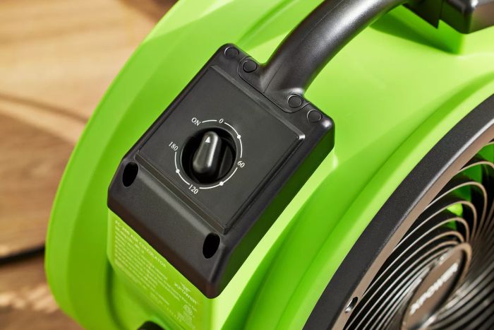 Adjustable dial on the XPOWER FC-200 Whole Room Air Mover