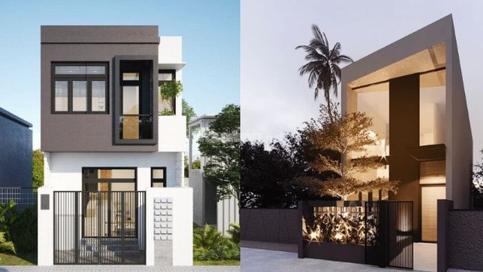 Kiến trúc tối giản với mặt tiền sang trọng, thanh thoát