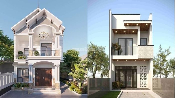 Nhà 1 trệt 1 lầu 5x15 tối giản với thiết kế đường nét đơn giản nhưng đầy cuốn hút