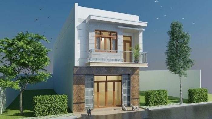 Mẫu nhà 1 trệt 1 lầu 5x15 mái bằng thiết kế hiện đại, chắc chắn