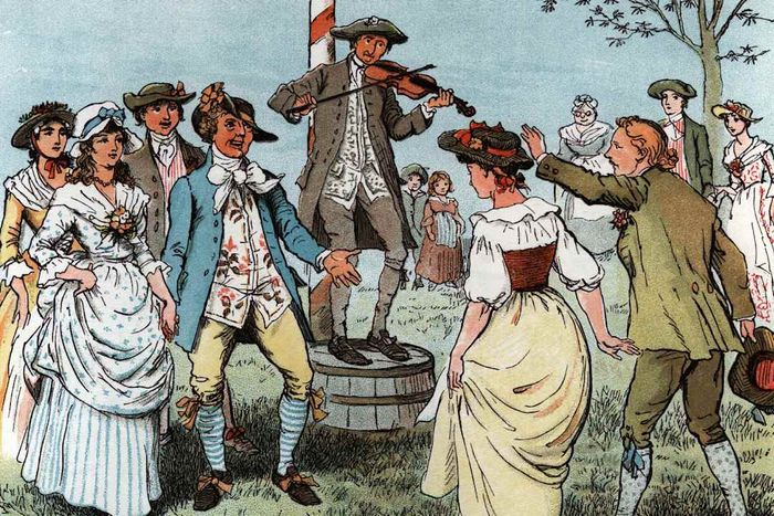 May Day artwork by Randolph Caldecott